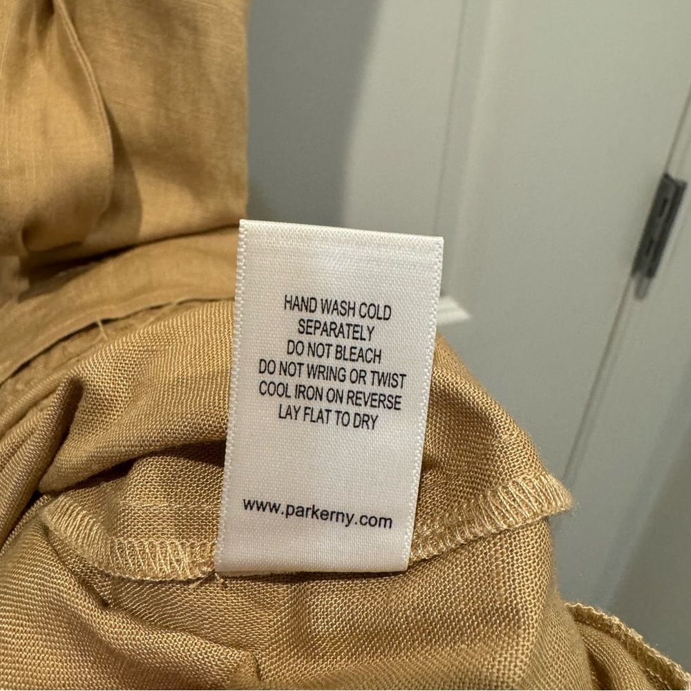 Parker Eyelet Midi Dress in Utility Tan - Picture 7 of 8